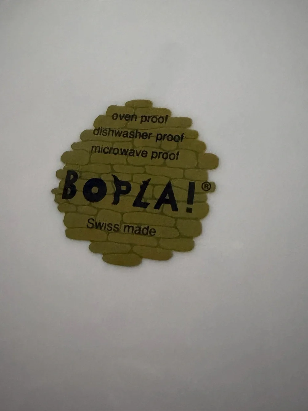 Bopla Vintage Porcelain Dinner Plate Playtime Series By Suisse Langenthal